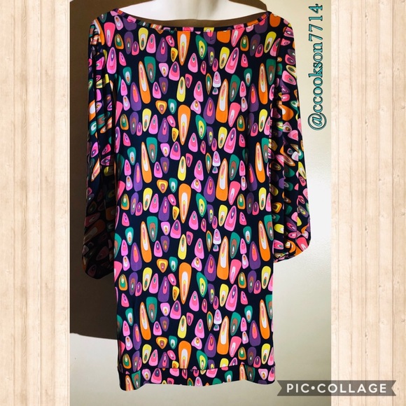 Boutique-Tracy Negoshian gumdrop Gray tunic/dress - Picture 2 of 8